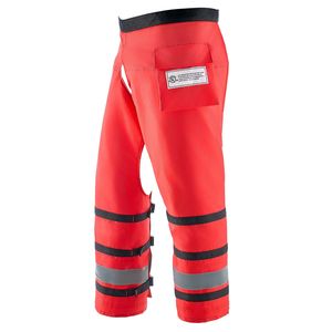 Protège-jambes de tronçonneuse de classe D à 8 couches, style enveloppant, avec ceinture réglable et poche pour engrenages, pour hommes - Product Image 5