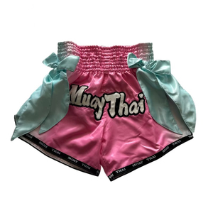 Shorts de Muay Thai Personalizados al por Mayor, Shorts de Boxeo Tailandés con Logotipo Personalizado, Tela de Satén de Alta Calidad para MMA y Kickboxing - Product Image 5