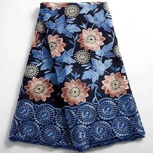 African <b>Embroidery</b> Fabric for Voile Lace Premium Wedding Dress <b>Material</b> Nigerian Party Wear Fabric Breathable Eco-Friendly - Product Image 1