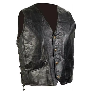 Chaleco de Cuero Estilo Vaquero Occidental 2026, Transpirable, Impermeable, Resistente al Viento, Reversible, para Hombre - Product Image 6
