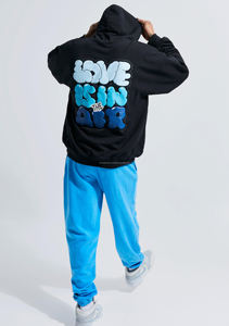 Venta al por mayor de algodón térmico de rizo francés recortado peso pesado Puff impresión Sudadera con capucha Unisex fabricante personalizado serigrafía Sudadera con capucha - Product Image 4