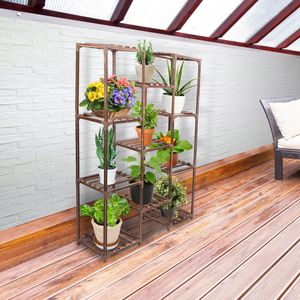 Pianta Multi-livello in legno Stand per Patio balcone giardino 11 vaso di fiori mensola porta vaso - Product Image 2