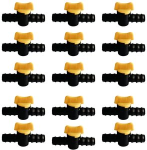 Válvula de Conexión Lateral Profesional de 16mm/20mm, Conector Recto para Líneas de Goteo Agrícolas y Sistemas de Riego por Goteo para Viveros - Product Image 1