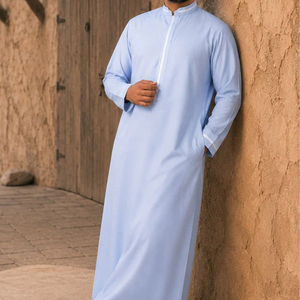 Fournisseur de thobes sur mesure, robe arabe traditionnelle, tissu confortable pour les marques de mode et les commandes en gros - Product Image 1