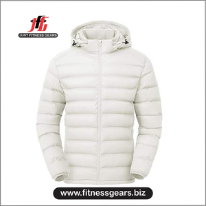 Chaqueta de Invierno Acolchada para Hombre, Diseño Personalizado, Brillante, con Capucha, Estilo Bomber, Gruesa, Negra, Resistente al Viento - Product Image 1