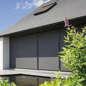 Windproof lăn Shades ngoài trời rainproof cơ giới nén Màn hình Zip Màn hình Patio có thể thu vào màn hình nhôm hiện đại - Product Image 6
