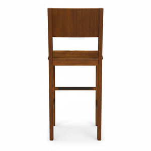 Silla de Bar Clásica de Madera de Teca Sólida y Duradera, Estilo Moderno de Mediados de Siglo, Ecológica, Superventas, Taburete de Madera para Bar, Cafetería, Hotel - Product Image 3