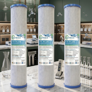 Filtre de réduction de chlore de 2e étape, média en coque de noix de coco à haute absorption, approvisionnement d'un an, hydratation quotidienne pure au charbon - Product Image 1