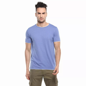 Cotton T Shirt Men Comfortable Daily Wear Men Cotton Tee Shirt Soft Breathable Apparel Mens Cotton T Shirt - Product Image 1