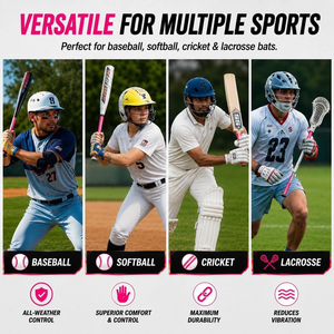 Ruban adhésif rose pour batte de baseball 1,1 mm EVA antidérapant toutes saisons, accessoire de softball en PU personnalisable - Product Image 3
