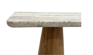 Table console moderne en bambou, table d'entrée rectangulaire, table de canapé, bureau d'appoint en bois pour salon, salle à manger - Product Image 4
