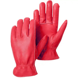 Gants de travail en cuir de chèvre, vêtements de sécurité réfléchissants, résistants à l'abrasion et à la chaleur, respirants pour le travail industriel - Product Image 6