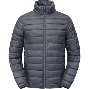 Veste matelassée réversible unisexe imperméable à capuche, style unique et tendance, 100 % nylon, chaude pour l'hiver, streetwear - Product Image 2