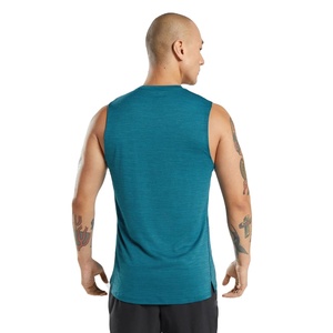 Débardeur de sport personnalisé pour hommes en coton 100% à col ras du cou, maille respirante, haute qualité, sans manches, DryFit, pour entraînement de basketball - Product Image 2