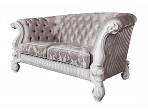 Royal Luxury Solid Teak Wood <b>Sofa</b> Set Classical 6 Seater Carved Fabric Couch Coffee <b>Side</b> <b>Table</b> Antique Living Room Furniture - Product Image 6