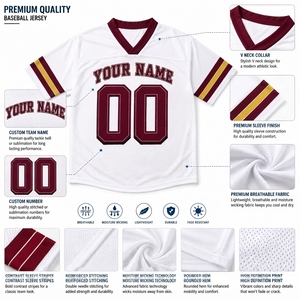 Custom <b>Mesh</b> 100% Polyester Unisex Football Jersey V Neck Moisture-Wicking Sports Shirt <b>Short</b> Sleeve Front Printed Team Name - Product Image 6