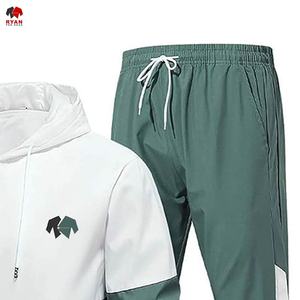 Survêtement pour homme personnalisé Ryan Pro Gear, respirant, couleur unie, grandes tailles, impression ou broderie de logo personnalisé, vente en gros - Product Image 3