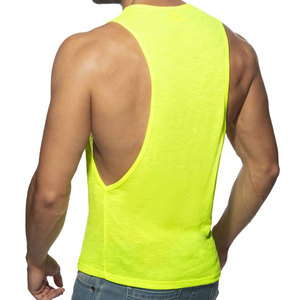 Camiseta Deportiva sin Mangas para Hombre, 100% Algodón, Secado Rápido, Ecológica, Transpirable, con Bordado y Estampado por Transferencia de Calor - Product Image 3