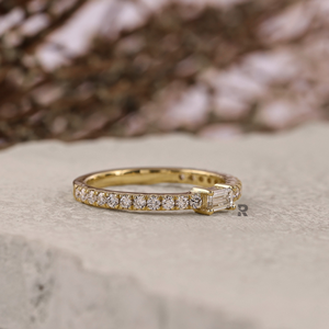 Anillo de Compromiso y Boda para Mujer con Diamante Cultivado en Laboratorio, Corte Baguette, 10K, 14K, 18K, Oro, 0.34CT, 0.53CT, 0.84CT, IGI D Vs1, Scarlett - Product Image 2