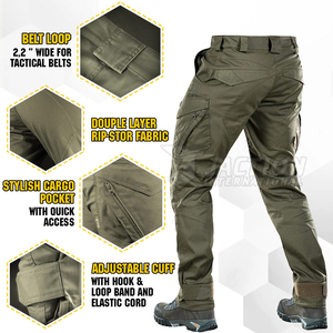 Pantalones Cargo Tácticos para Hombre, Talla Personalizada, para Uso en Exteriores, Ropa Deportiva, 100% Algodón - Product Image 4