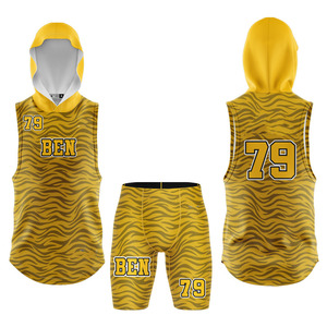 Ensemble uniforme de football américain 7 contre 7 toutes tailles, vêtements de sport, nom et numéros d'équipe, ensemble uniforme de compression 7v7 disponible dans toutes les couleurs - Product Image 3