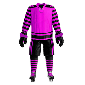 High Quality Breathable Anti-Bacterial Eco-Friendly Team Sports Sublimation Ice Hockey Uniform Oversized Sportswear Polyester - Product Image 6