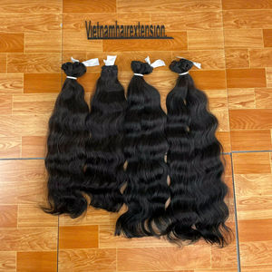 Extensiones de Cabello Natural de la Mejor Calidad y Precio, Ondulado Natural, Origen Vietnamita, 100g - Product Image 1