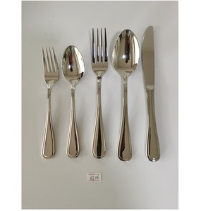 Ensemble de 4 couverts en acier inoxydable poli miroir doré, couteau, fourchette, cuillère, manche long, couverts de luxe - Product Image 5