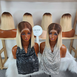 Grossiste GUGU SDD Super Double Drawn 5*5 Lace Front Glueless 100% Cheveux Vierges Alignés Cuticules Vietnamiens Lisses Rougeâtres - Product Image 1