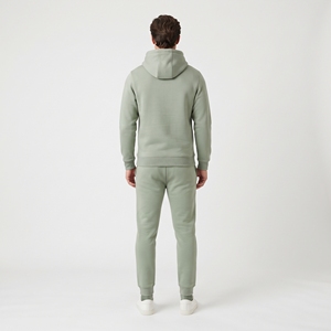 <b>Mens</b> Winter Oversized Hooded Pullover Hoodie & Jogger Pants 2-Piece <b>Loungewear</b> Set Premium Cotton <b>Fleece</b> Customizable - Product Image 2