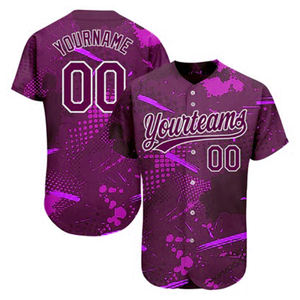 Nuevo Diseño de Camiseta de Béisbol Personalizada de Manga Corta con Nombre y Número del Jugador, Ropa Deportiva Transpirable con Estampado por Sublimación para Hombre - Product Image 2