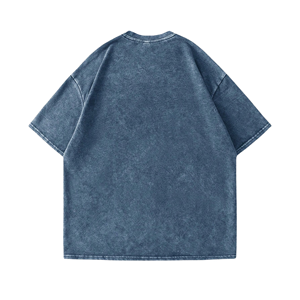 T-shirts en tricot pour hommes, coupe classique, design personnalisé OEM, imprimés à l'écran, 100% coton biologique, séchage rapide, écologiques, respirants - Product Image 2