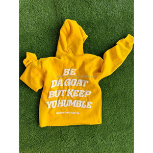 Sudadera con Capucha Oversize para Hombre - Diseño Personalizado Humble Goats, 100% Algodón, Estilo Urbano con Patrón de Letras para Otoño - Product Image 6