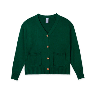 Premium Solid Color Women Vietnam Cable Knit <b>Cardigan</b> 4 Button Pocket Full CRAZIGOODS Casual V-neck Winter Anti-Wrinkle <b>Thick</b> - Product Image 6