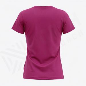 Camiseta de Verano de Algodón para Mujer, Color Personalizado, Sólida, Suave, Informal, Holgada, Lisa, de Manga Corta, Estilo Informal - Product Image 2