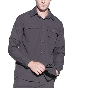 Men Summer Quick Dry Cargo <b>Shirt</b> Removable Fishing Hunting Breathable Rock Climbing Male Outdoor <b>Shirts</b> - Product Image 4