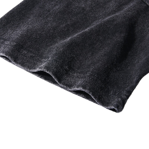 เสื้อยืดโอเวอร์ไซส์สไตล์วินเทจสำหรับผู้ชาย ผ้าฝ้าย 100% หนานุ่ม ซักย้อมสีแบบแอซิดวอช ลายพิมพ์โลโก้ด้วยเทคนิค DTG ระบายอากาศได้ดี สไตล์สตรีทแวร์ - Product Image 4