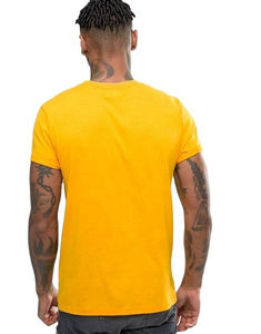T-shirt pour homme en coton mélangé à col en V surdimensionné avec élastique, élégant, décontracté, pour l'été, pour la musculation - Product Image 1