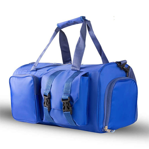 Bolsa de Lona Unisex Azul de Poliéster, Forma Ovalada, Cierre de Cremallera, Múltiples Compartimentos, Resistente al Agua, Gran Capacidad de 20-36L para Viajes - Product Image 2