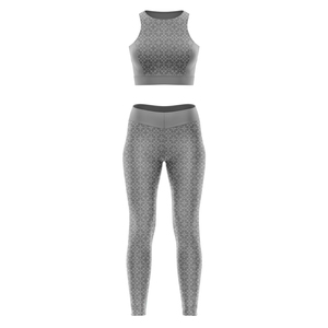 Conjunto de Yoga Sublimado al por Mayor con Diseño Nuevo y Logotipo Personalizado, de Secado Rápido y Transpirable para Mujer - Product Image 3