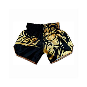 Pantalones Cortos de Muay Thai de Algodón y Poliéster con Estampado por Sublimación, Diseño de Última Moda, Venta al Por Mayor, Ropa de Artes Marciales OEM para Adultos - Product Image 4