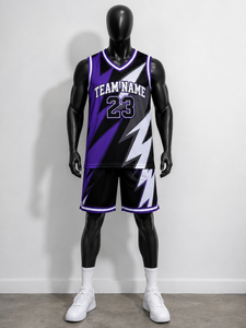 Lightweight Breathable Moisture-Wicking V-neck Sleeveless Basketball Jersey Custom Team Sports Uniform for Training Unisex <b>Tank</b> - Product Image 1