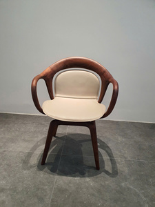 Solid Wood <b>Dining</b> <b>Chair</b> Luxury Modern Nordic Upholstered Cushion Leather Seat for Hotel Home Restaurant Kitchen PISANO - Product Image 3