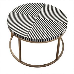 Table basse en os de luxe écologique et durable de style américain, grand meuble moderne d'appoint pour canapé, accessoires de mobilier - Product Image 2