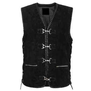 Chaleco de Seguridad para Motociclismo de Cuero Genuino de Alta Calidad, Resistente al Viento, Tallas Grandes, para Hombre, Hecho a Medida 2026 - Product Image 1