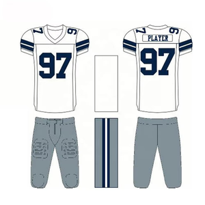 Conjunto de Jersey de Fútbol Americano para Hombre, Elegante, Transpirable, con Impresión por Sublimación, de Fábrica, Manga Corta - Product Image 4