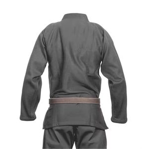 Traje de Artes Marciales Color Gris Carbón, Kimono de BJJ de Algodón para Entrenamiento Profesional, Ropa de Karate de Primera Calidad con Cinturón Negro - Product Image 2