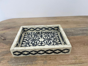 Elegante Bandeja con Incrustaciones de Hueso, Decoración Premium Hecha a Mano para Mesa de Comedor por Tradebyd - Product Image 3