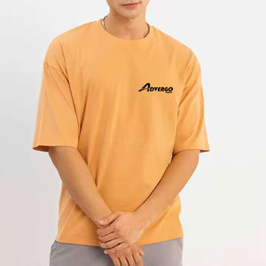 เสื้อยืดโอเวอร์ไซส์พิมพ์โลโก้ตามสั่งขายส่งสำหรับผู้ชาย แขนสั้น สวมใส่สบาย ผ้าฝ้าย 100% ทรงหลวม เสื้อยืดโอเวอร์ไซส์ - Product Image 1