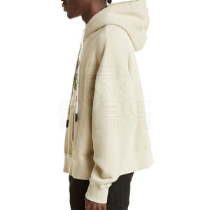 Prix de gros – Sweat à capuche brodé pour homme en molleton de coton respirant, couleur unie, matériau durable, idéal pour le quotidien - Product Image 3